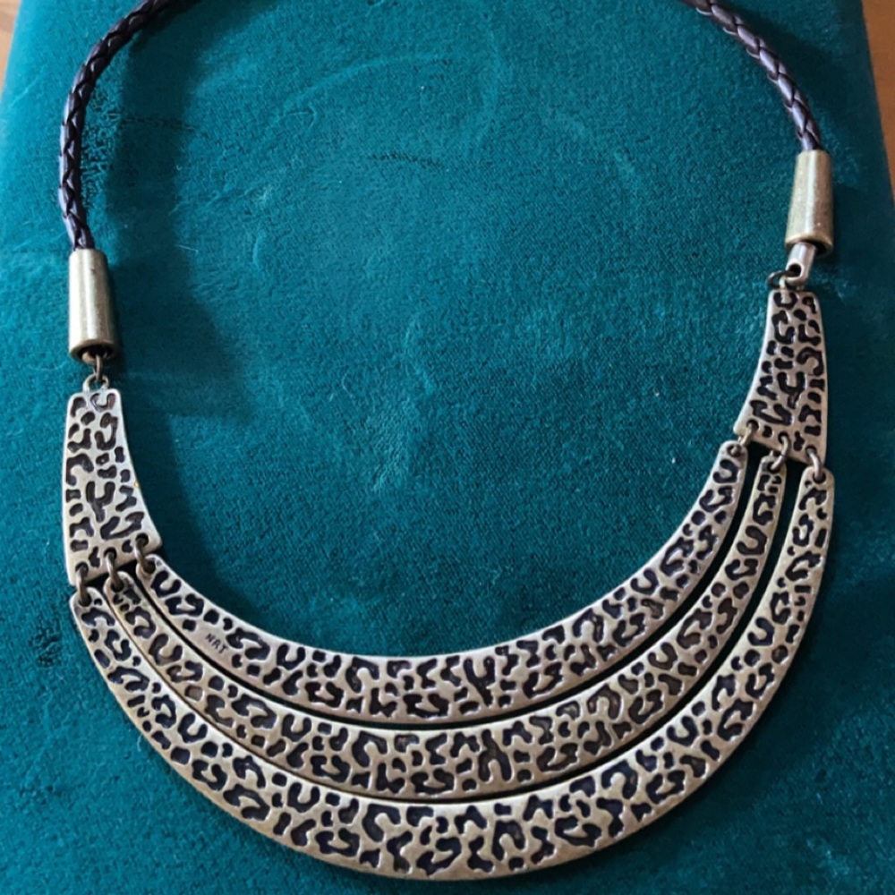 Animal print necklace